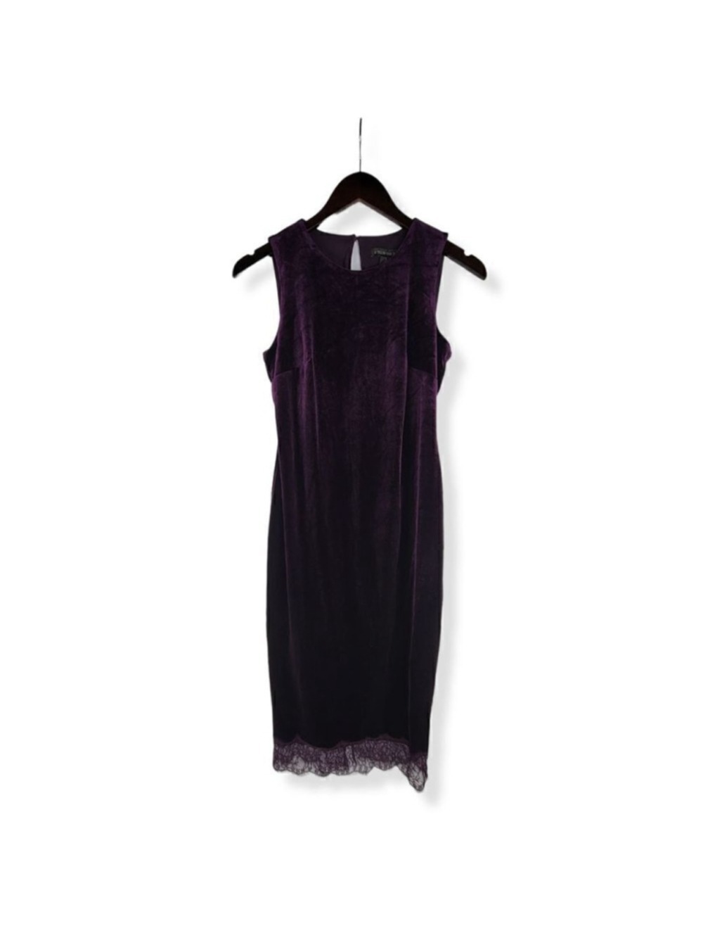 A Pea In The Pod Purple Velvet Maternity Dress Small
